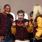 American Football Club Washingtoon Com-manders Varsity Jacket Back